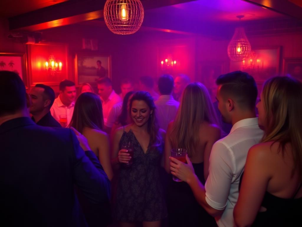 Private Party DJ with professional sound system and atmospheric lighting at celebration